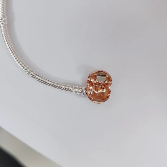 Pandora Moments Heart Clasp Snake Chain Bracelet S925 Sterling Silver - Picture 3 of 6